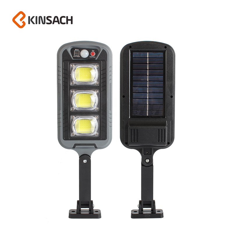 跨境太阳能COB路灯新农村户外防雨照明灯别墅花园过道庭院灯感应壁灯