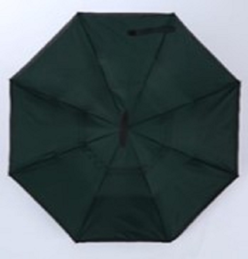 反向伞素色反向全纤维伞架双层碰击布详情2