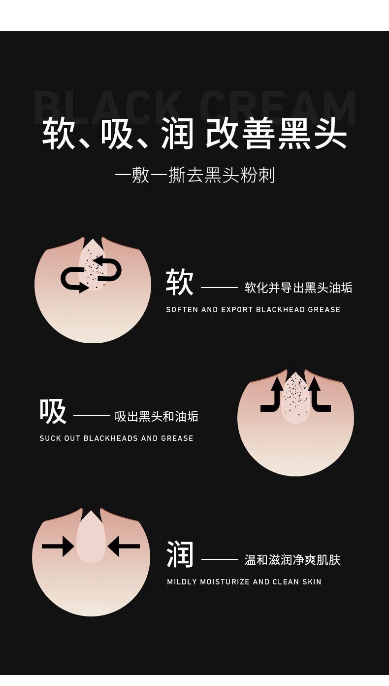 Do Beauty黑海泥面膜去黑头撕拉面膜膏20g*10袋详情5