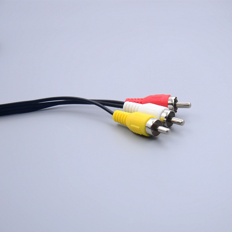 One Minute Three Av Cable Set-Top Box Audio Cable 3Rca Cable 3.5Mm Lotus Head 65Cm 1M 1.5M details Picture