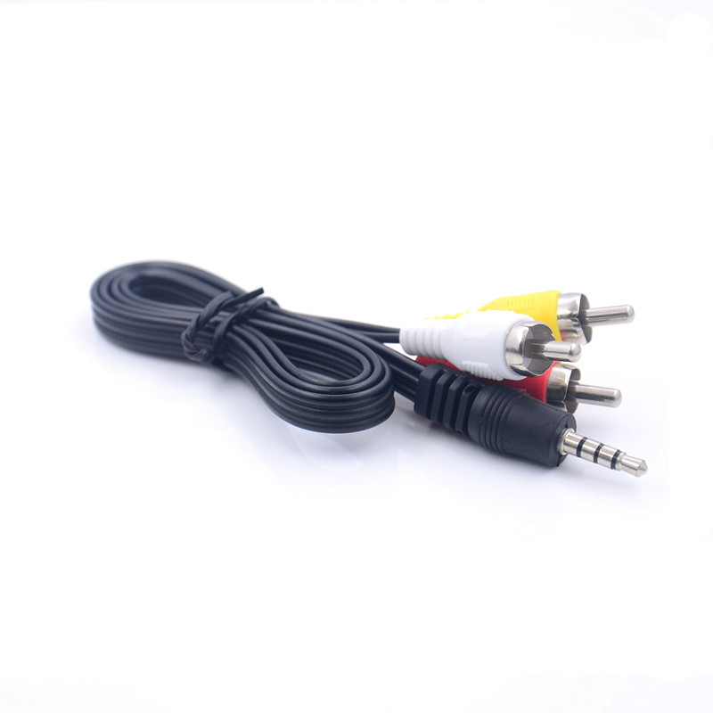 One Minute Three Av Cable Set-Top Box Audio Cable 3Rca Cable 3.5Mm Lotus Head 65Cm 1M 1.5M