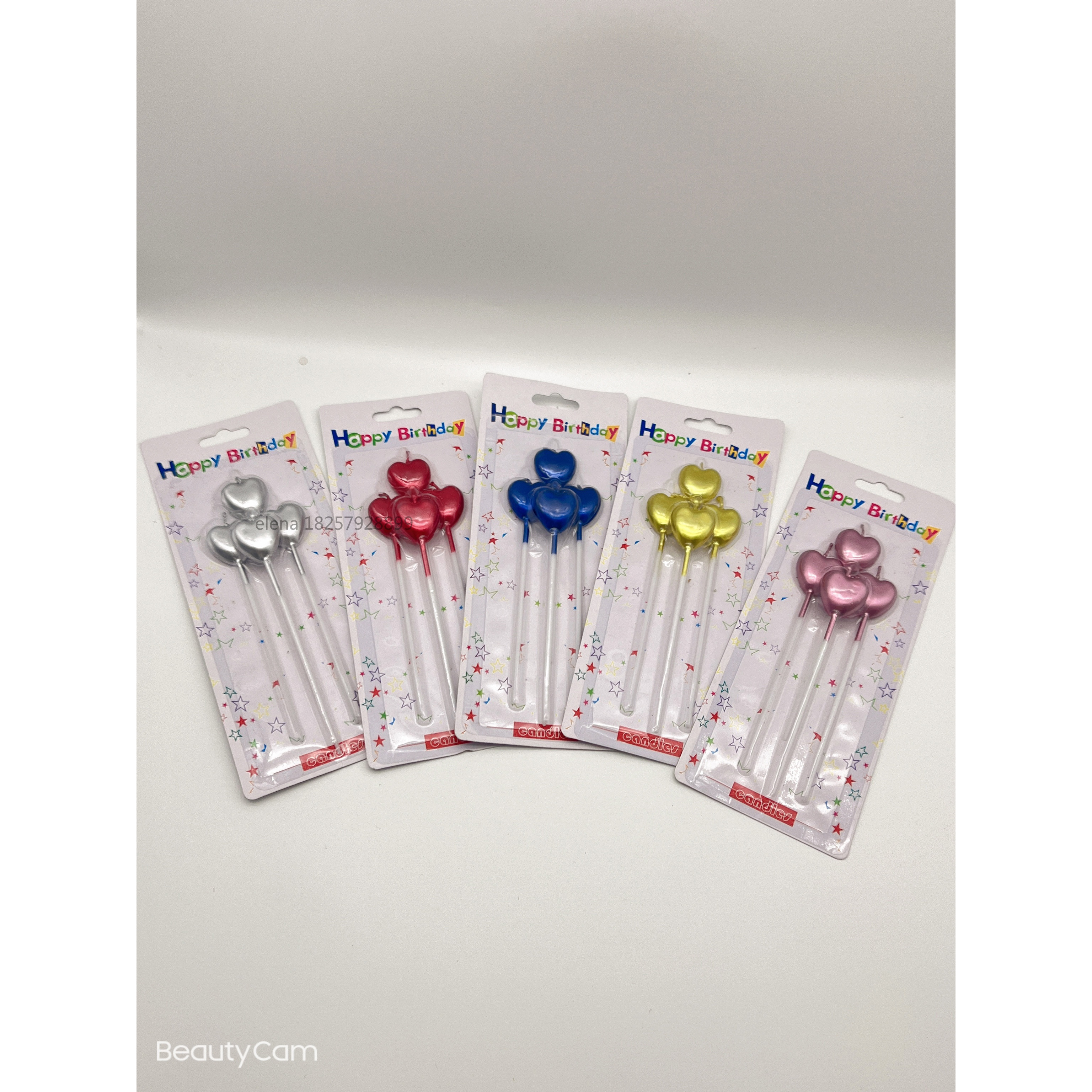 MINGYUE Heart Shaped Birthday Festive Party Anniversary Celebration Wedding Candles thumbnail