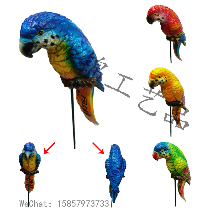 American Country Cute Cartoon Style Parrot Flower Garden Flower Pot Decoration Flower Decoration Crafts