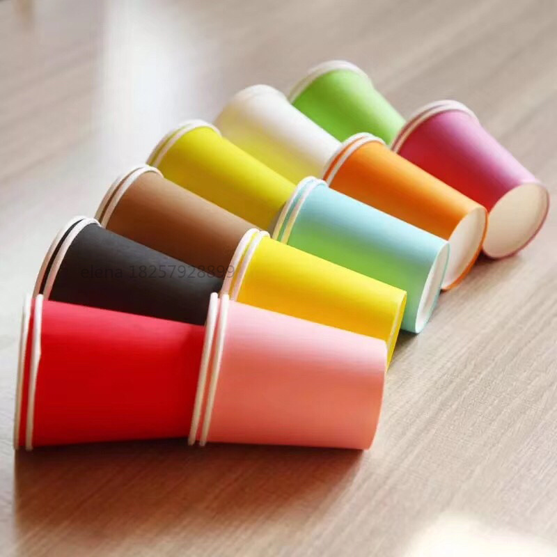 MINGYUE Handmade disposable color children's handmade art creative paper cup thumbnail