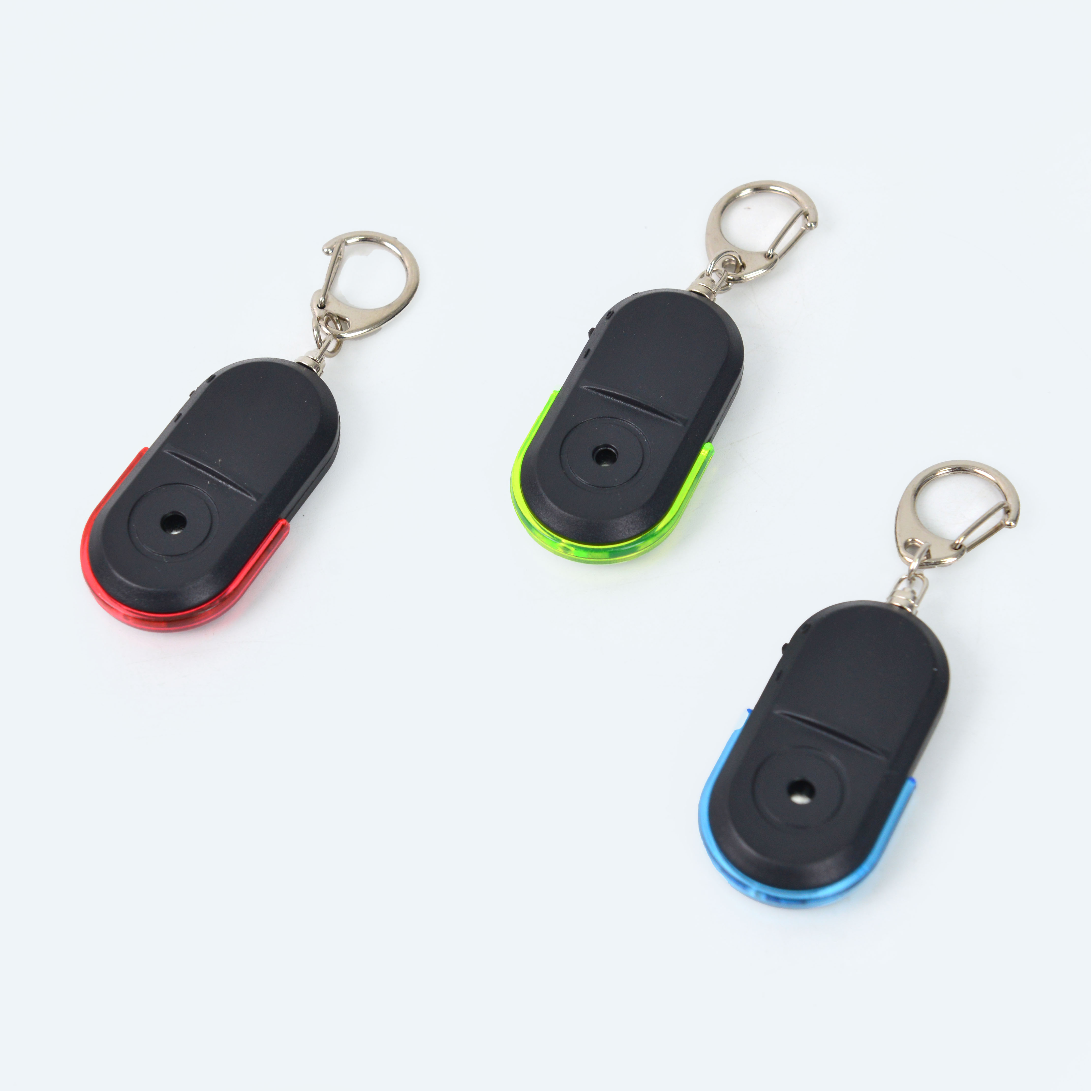 Anti-loss device keychain light Finder Red light whistle finder 319