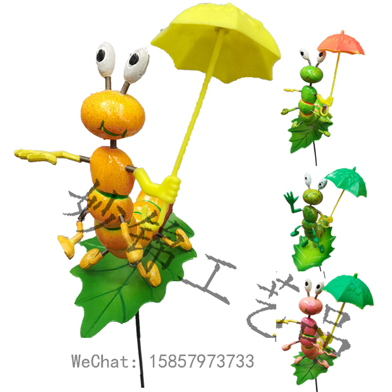American country can Aika ventilation sense with umbrella caterpillar flower garden pot decoration flower decoration crafts thumbnail