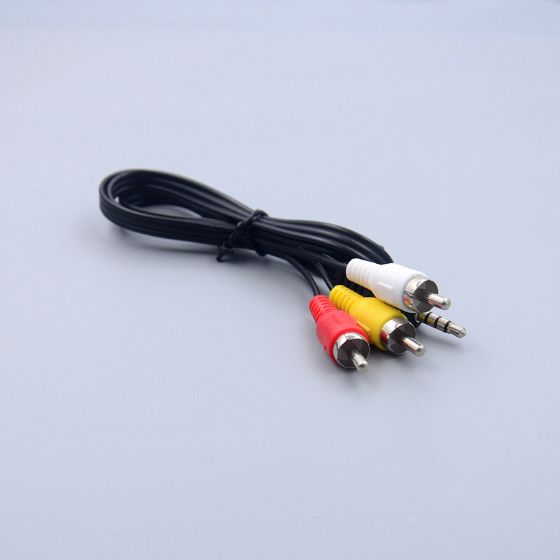 One Minute Three Av Cable Set-Top Box Audio Cable 3Rca Cable 3.5Mm Lotus Head 65Cm 1M 1.5M Specification drawing