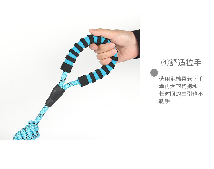 New pet leash, chest and back strap, reflective dog chest and back, large, medium and small dog leash, dog walking leash, nylon pet leash pic 11