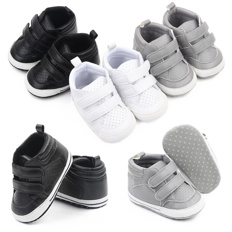 0-1-year-old baby shoes PU leather soft sole baby walking shoes
