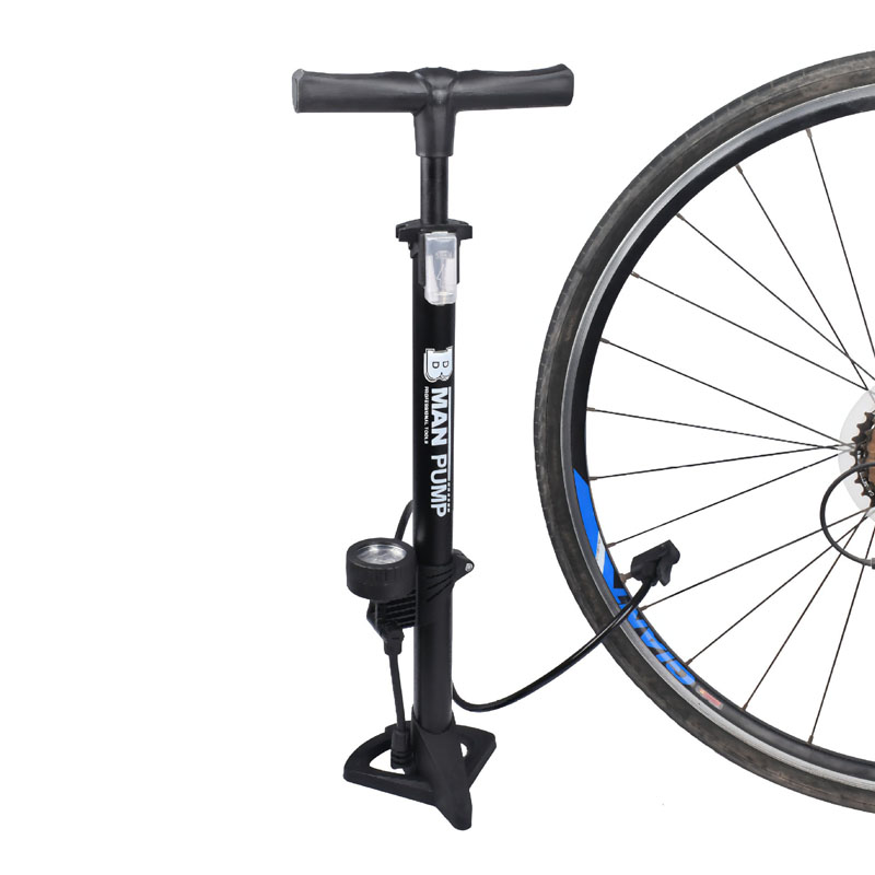 6035B floor-standing air pump with watch, basketball toy air pump, bicycle air pump, car air pump, portable household bicycle air pump Specification image