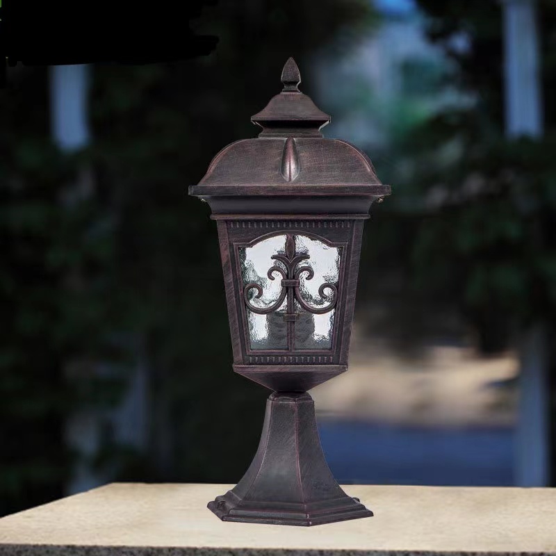 New die-cast column head light outdoor residential landscape column light garden apple light project