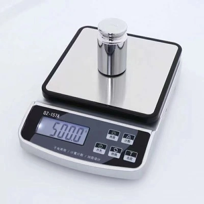 Rechargeable kitchen electronic scale waterproof and countable stainless steel countertop 0.1g baking scale 15kg thumbnail