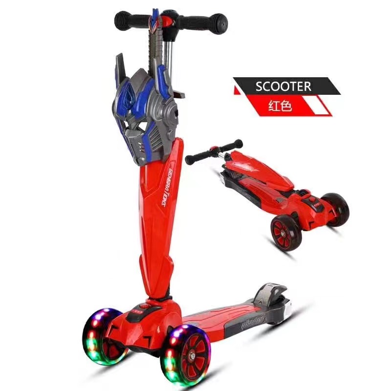 Children's scooter scooter with lights toy children's scooter 3-in-1 skateboard 5-in-1 children's scooter 5166 thumbnail