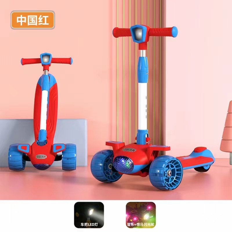 Children's Scooters Scooters With Lighting Toys Children's Scooters 3-In-1 Skateboards 5-In-1 Children's Scooters