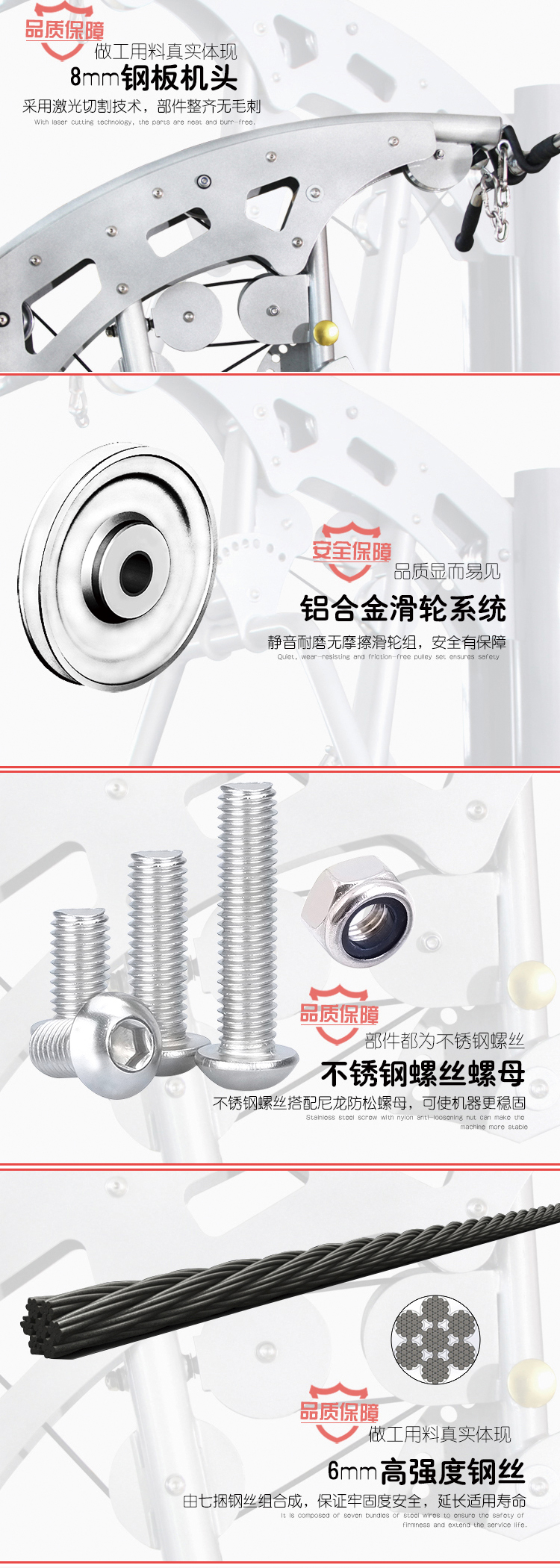 HJ-B380商用单人站综合训练器 详情2