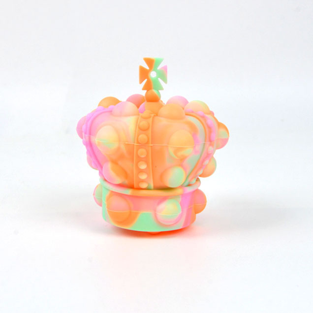 Guo Chun silicone rat exterminator 3D press ball crown decompression ball children vent toy pinch ball thumbnail
