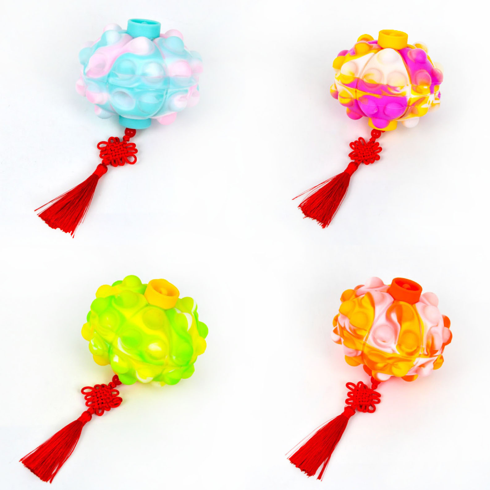 Guo Chun 3D Decompression Ball New Strange Red Lantern Shiatsu Bubble Decompression Toy thumbnail