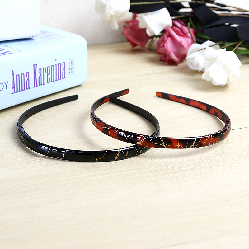 Manufacturers direct hair accessories head accessories leopard print single line basic hair hoops hoops thumbnail