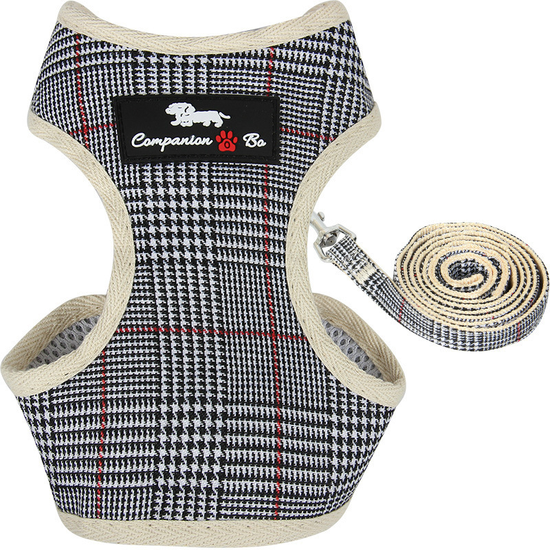 New pet chest and shoulder strap, reflective dog leash, dog walking rope, breathable pet leash chain, dog shoulder strap details Picture