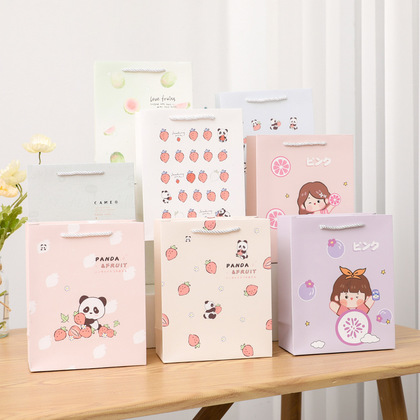 Fruit gift bag vertical medium paper bag gift bag bag lovely small fresh paper bag packing bag thumbnail