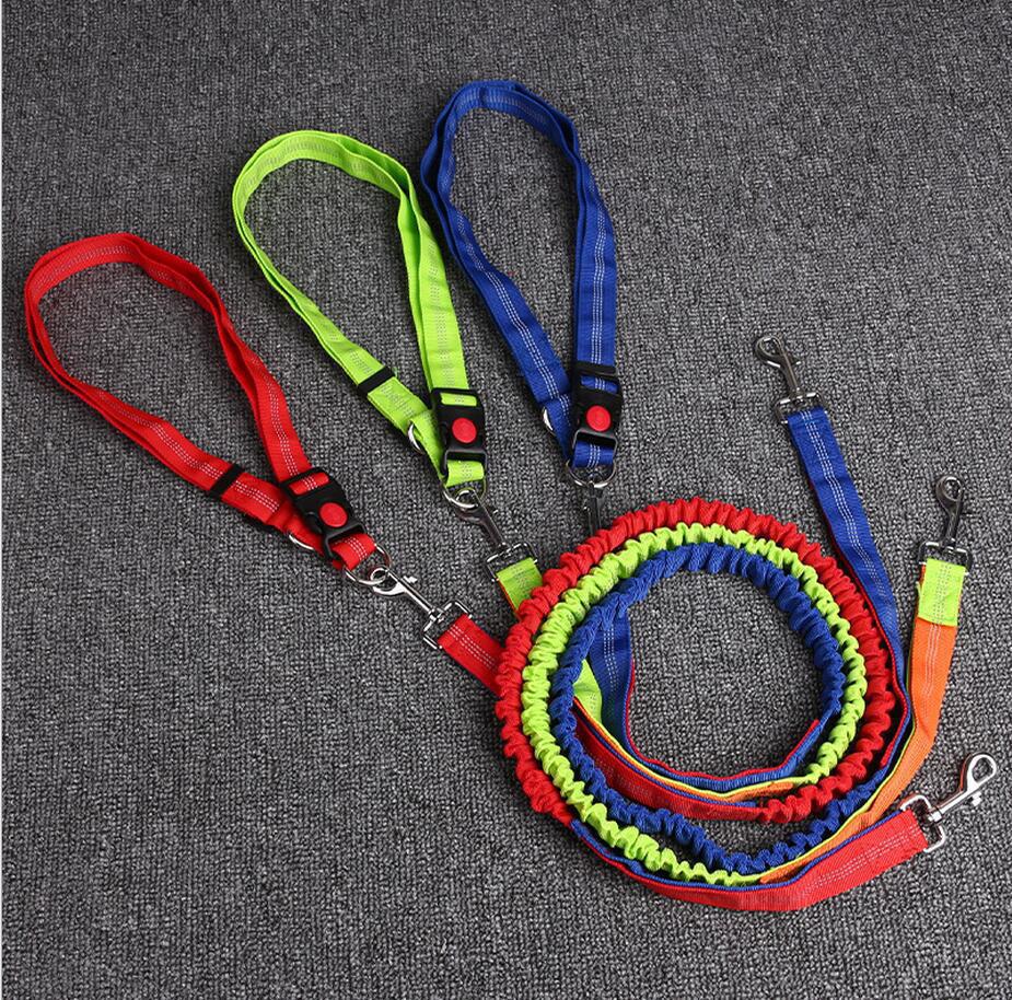 New type of pet leash, outdoor running and dog walking leash, dog chain, nylon elastic leash Specification image