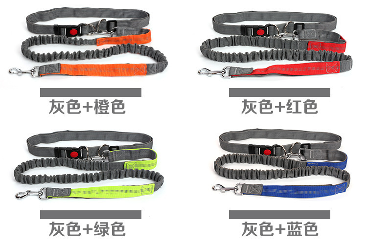 New type of pet leash, outdoor running and dog walking leash, dog chain, nylon elastic leash pic 1