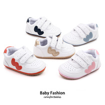 0-1 year old baby shoes sports rubber soled leisure small white shoes toddler shoes