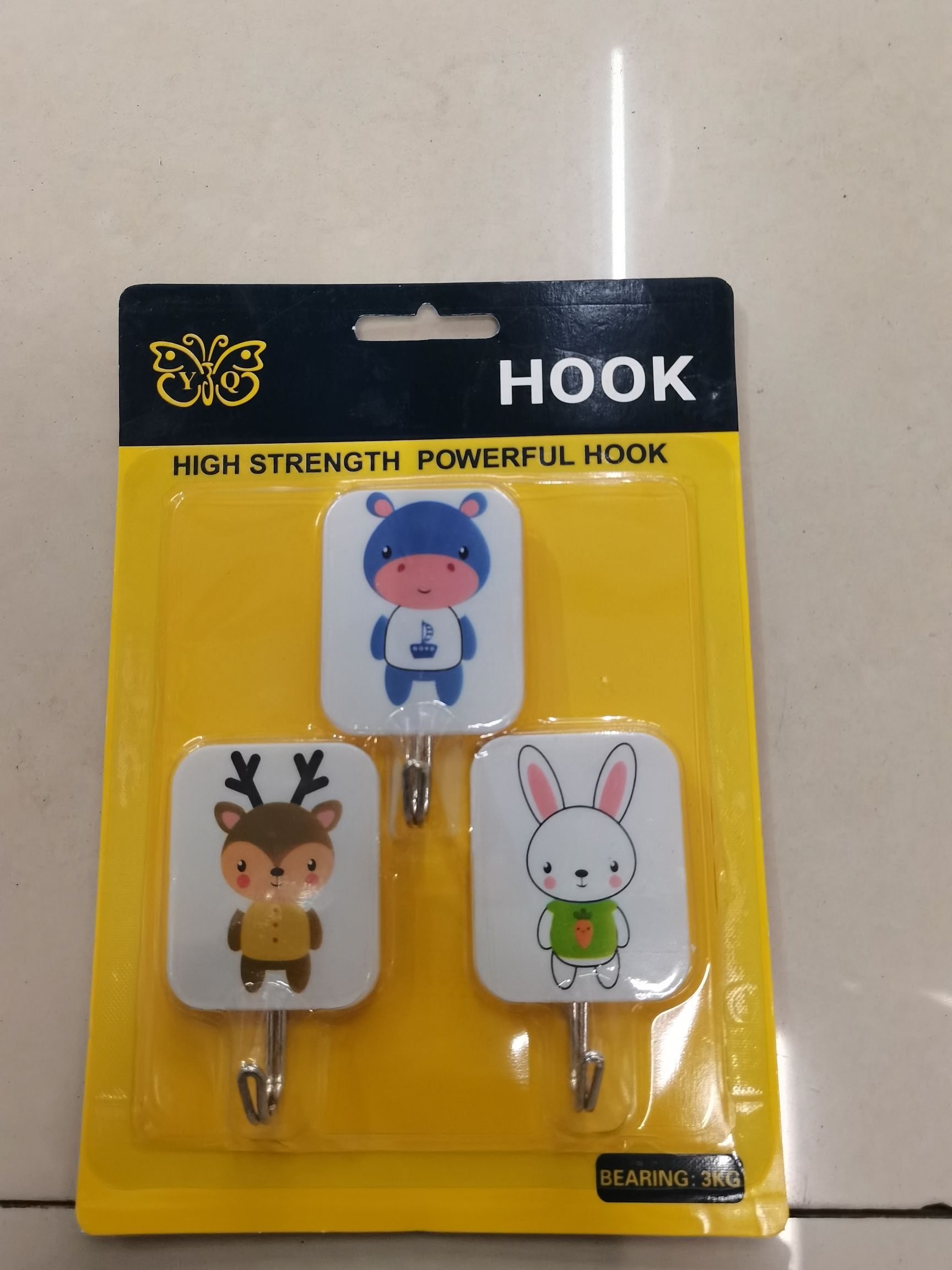 Animals 3Pcs Sticky Hooks