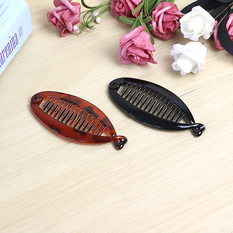 Manufacturers direct hair pin accessories all tie hair twist clip banana clip fish clip printed diamond