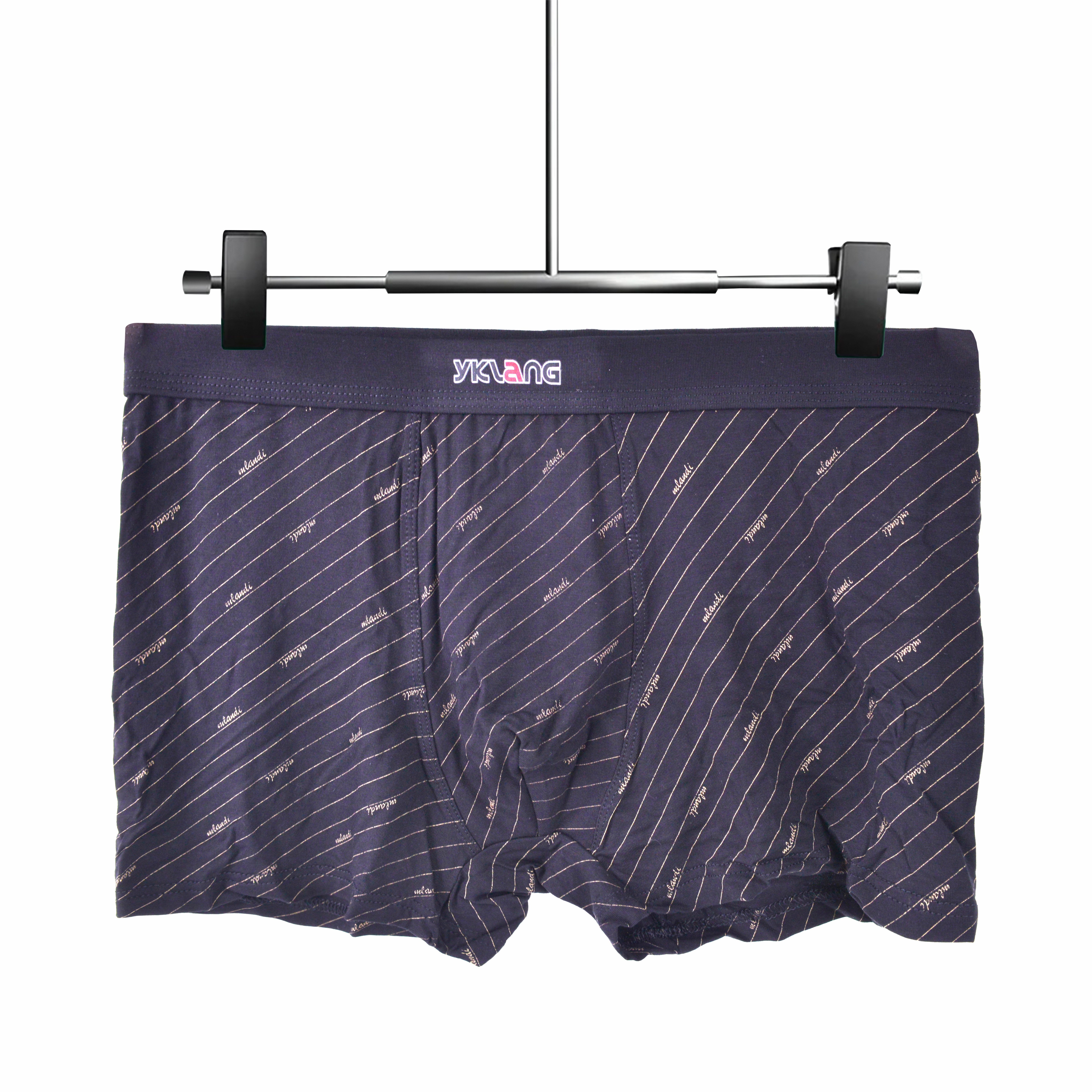 Factory Direct Sales Billion Gram Wolf Ice Silk Cotton Nylon Men's Underwear Solid Color Waist Simple Boxers Boxers Shorts Breathable Boxers Spot Wholesale details Picture
