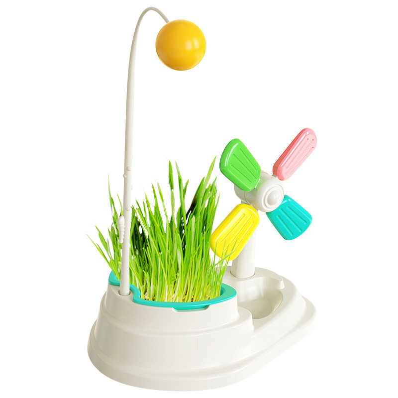 Wholesale of new pet supplies: cat toys, windmills, cat teasing grass, cat teasing balls, toys to relieve boredom and have fun, cat toys pic 2