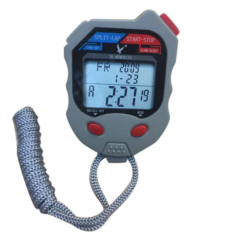 电子秒表/计时器/提醒器白底实物图