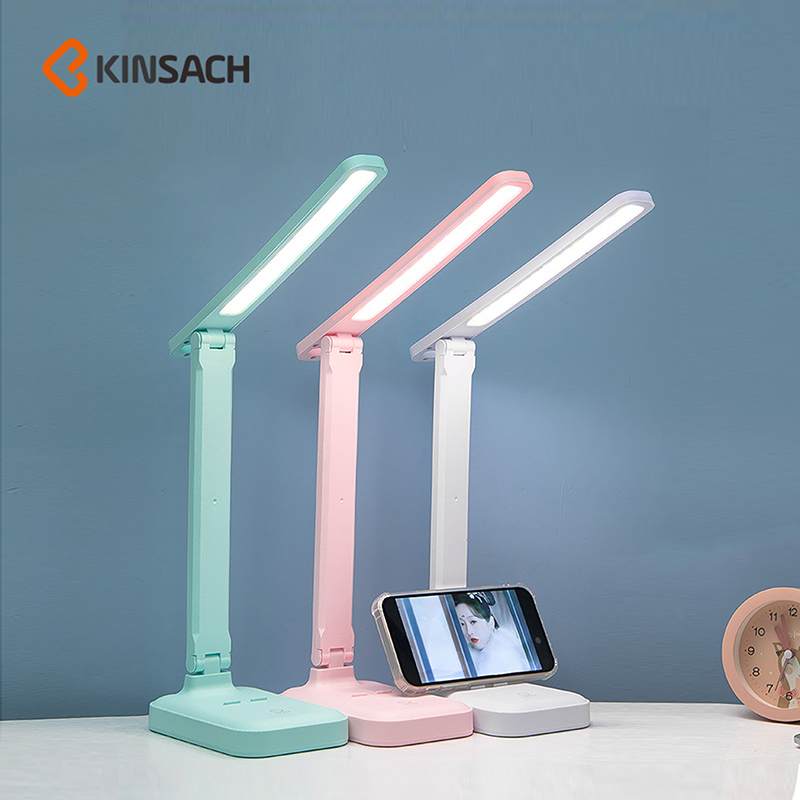 2022新款USB充电护眼台灯led学习触摸折叠学生儿童书桌阅读床头灯