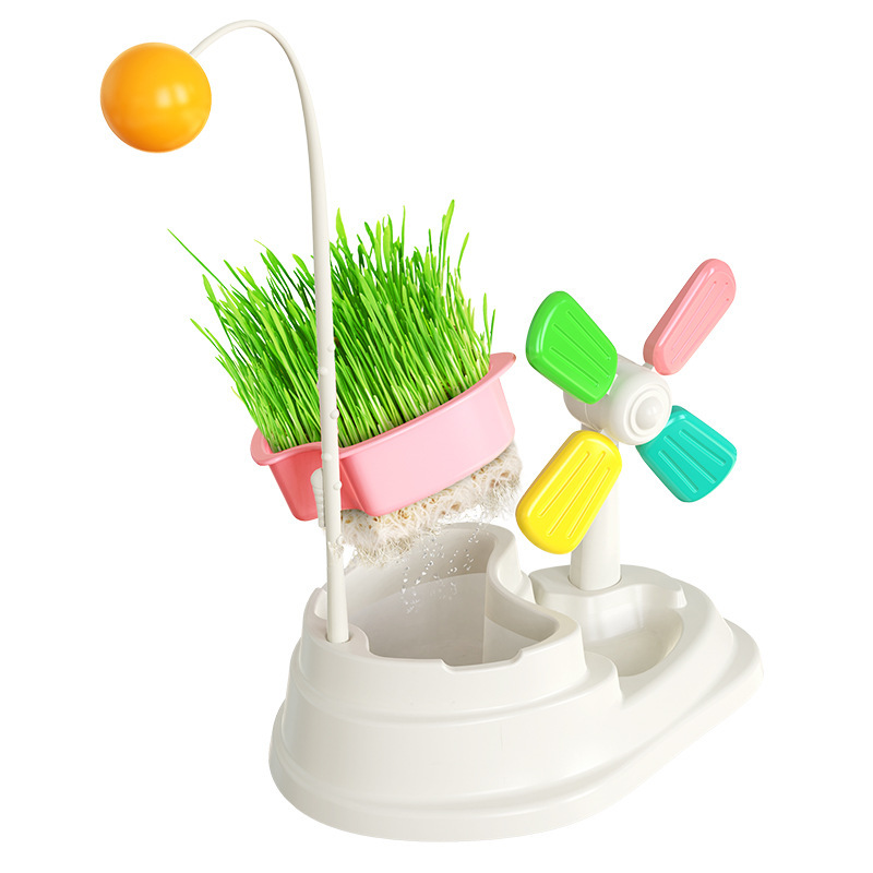 Wholesale of new pet supplies: cat toys, windmills, cat teasing grass, cat teasing balls, toys to relieve boredom and have fun, cat toys pic 5