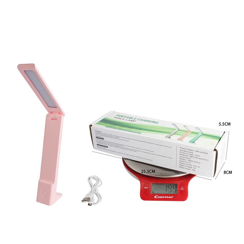 Cross-border learning special desk lamp for students, eye-protecting led, rechargeable, foldable and plug-in dual-purpose for dormitories Application Scenario