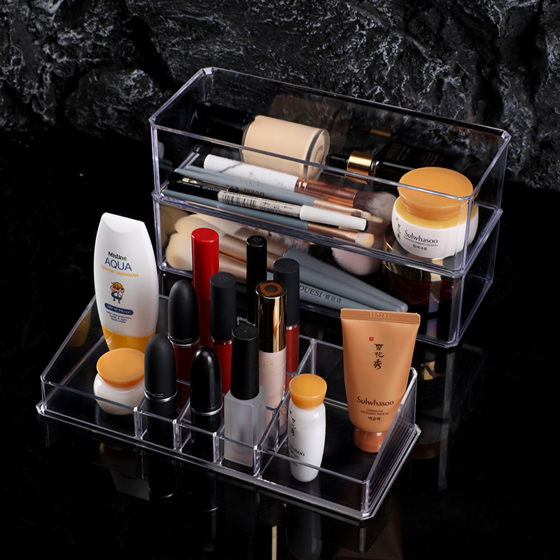 Xiang Xingyuan combined cosmetic storage box desktop eye shadow port for storage box skin care products perfume storage rack thumbnail