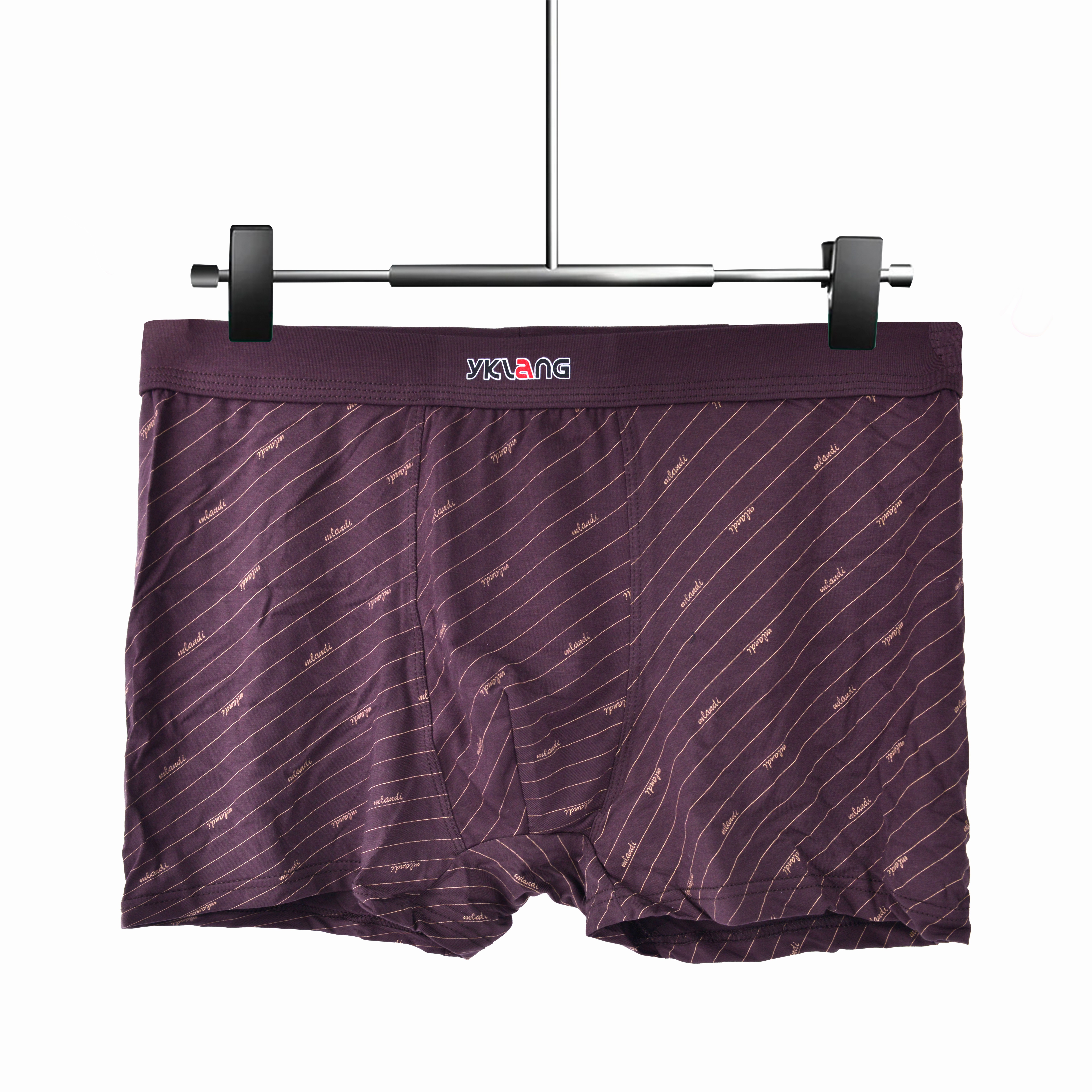 Factory Direct Sales Billion Gram Wolf Ice Silk Cotton Nylon Men's Underwear Solid Color Waist Simple Boxers Boxers Shorts Breathable Boxers Spot Wholesale Specification drawing