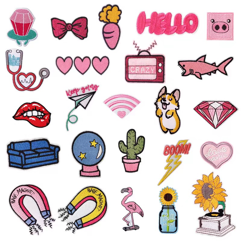 Chun Rong Cartoon Patches Cloth Patches Fashion Decorative Cloth Patches Repair Broken Holes Ironing Patches
