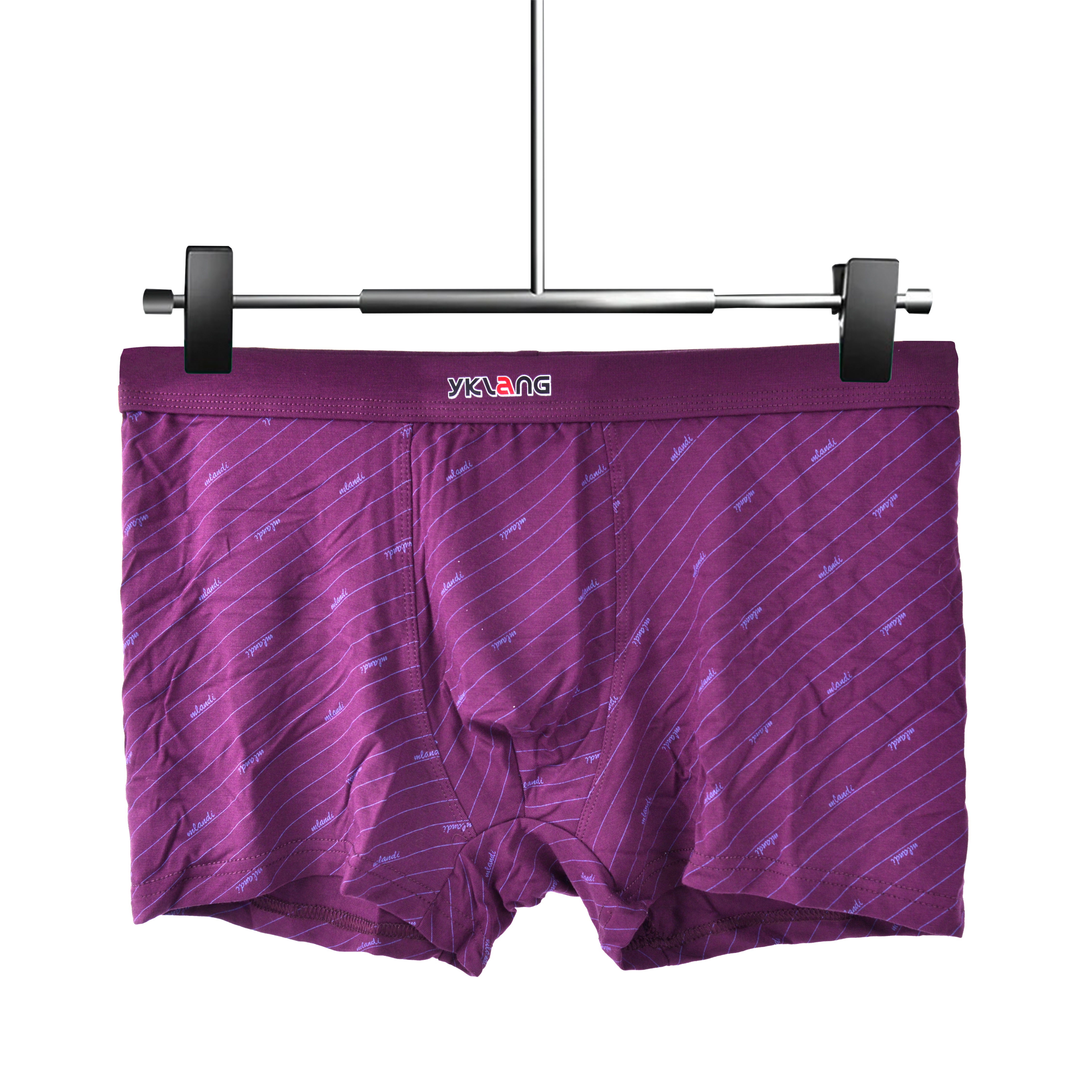 Factory Direct Sales Billion Gram Wolf Ice Silk Cotton Nylon Men's Underwear Solid Color Waist Simple Boxers Boxers Shorts Breathable Boxers Spot Wholesale Item Picture