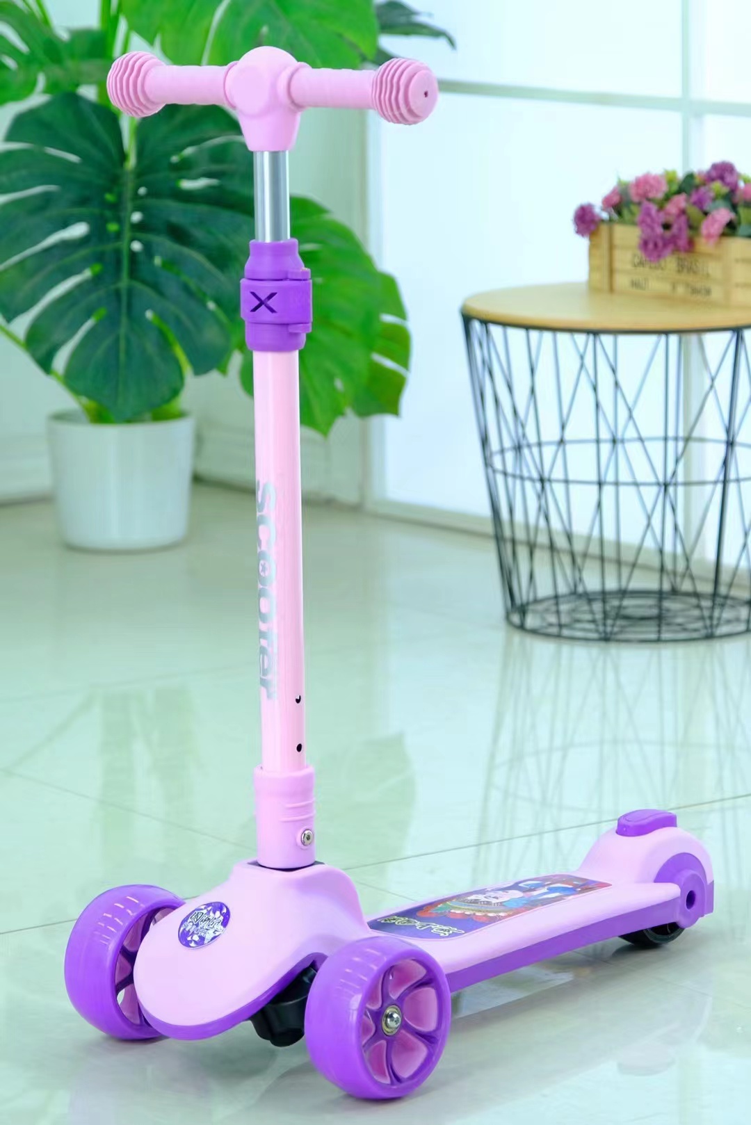 Children's scooter scooter with lights toy children's scooter 3-in-1 skateboard 5-in-1 children's scooter 301 thumbnail
