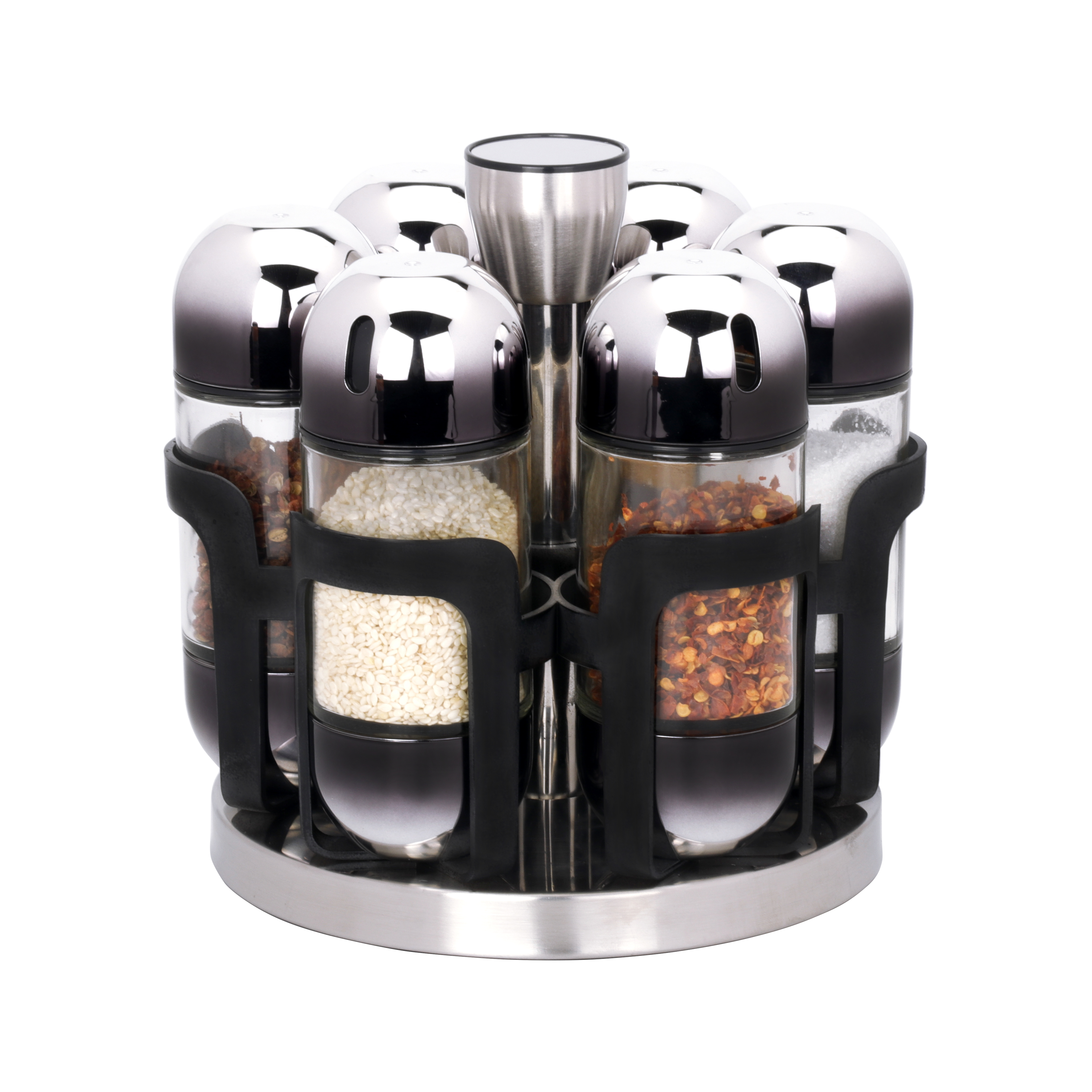 The New Seasoning Jar Set Rotates 6Pcs details Picture