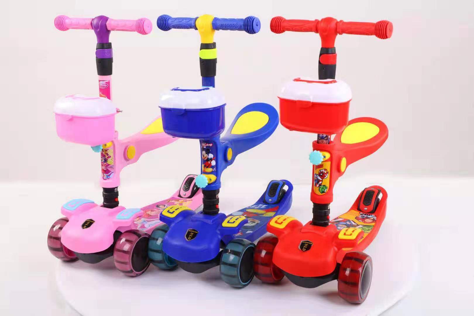 Children's scooter scooter with lights toy children's scooter three in one skateboard five in one children's scooter 1689
