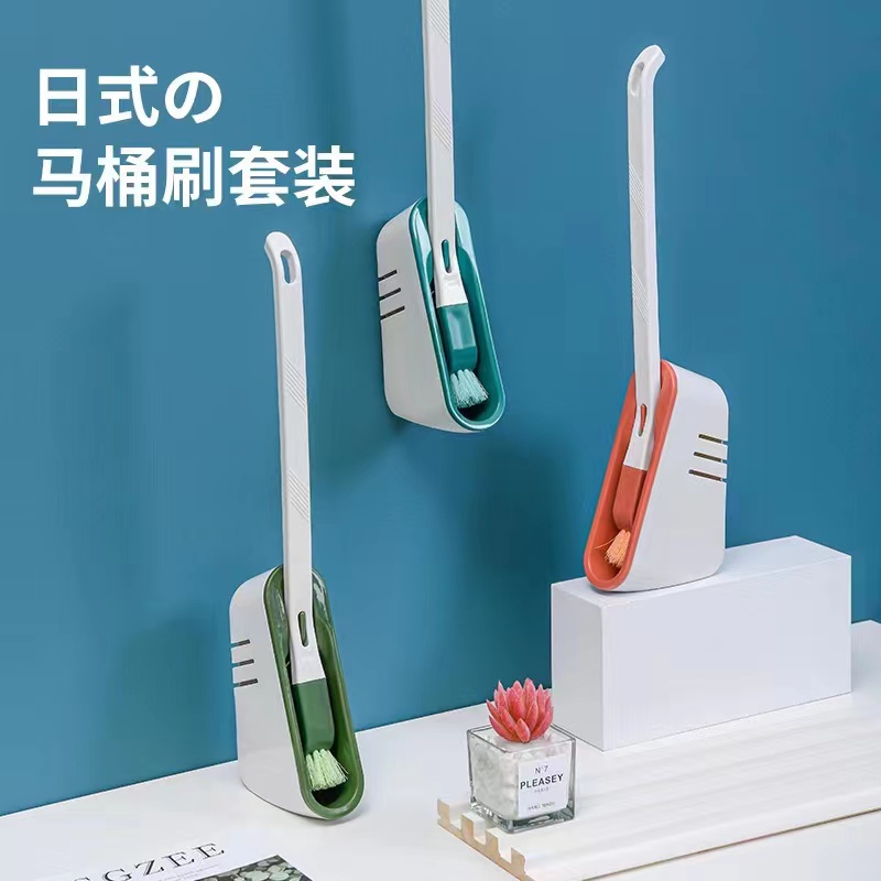 Thickened plastic long-handled double-sided blind spot cleaning soft bristle toilet brush, bathroom curved toilet brush, gap brush Specification drawing