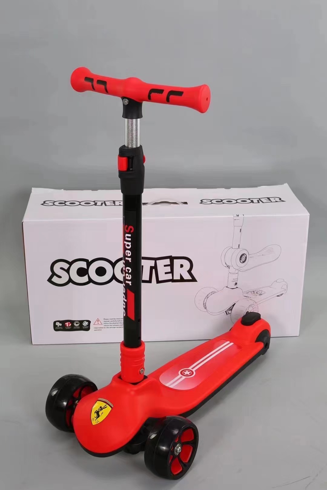 Children's scooter scooter with lights toy children's scooter three in one skateboard five in one children's scooter 306