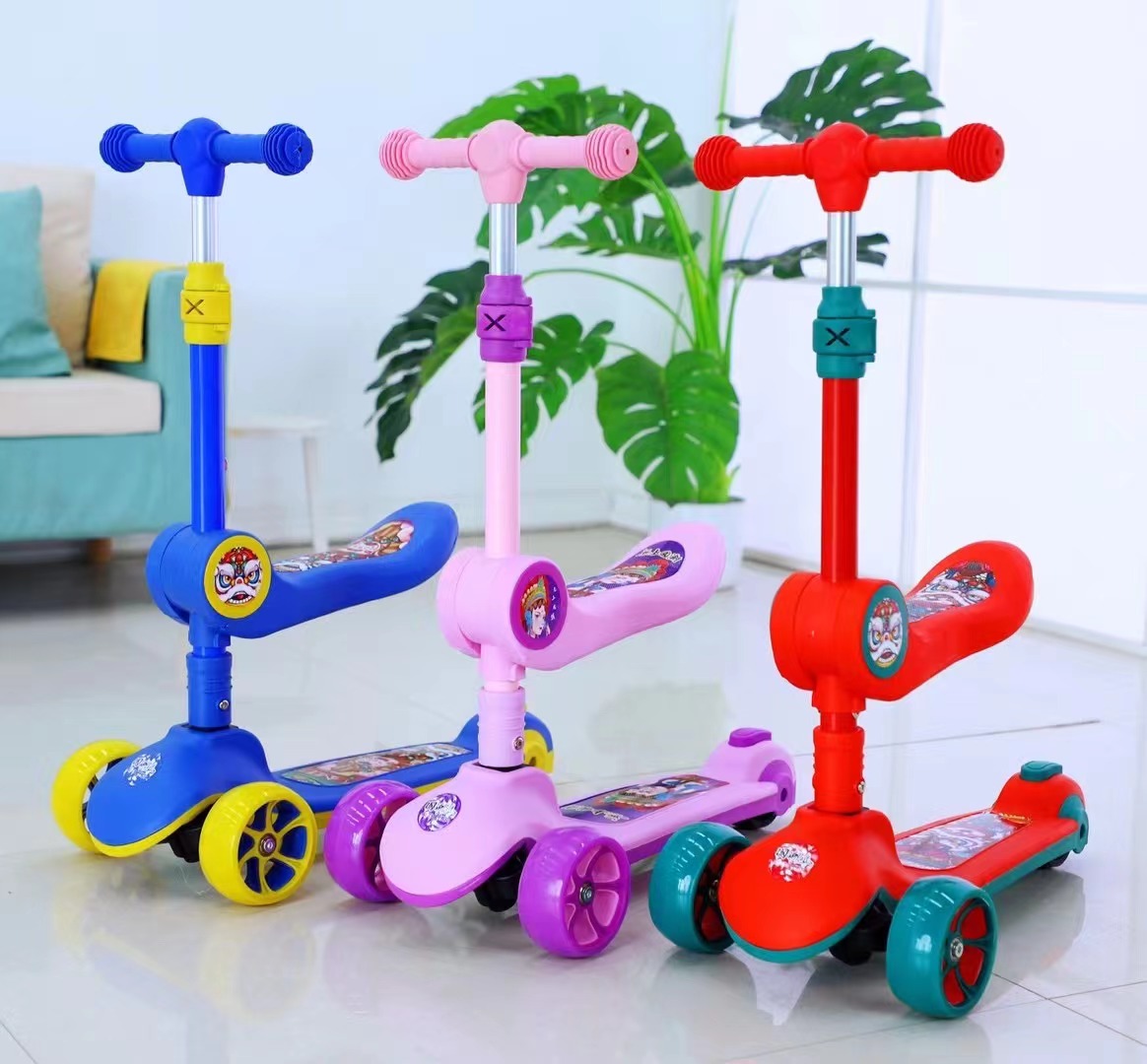 Children's scooter scooter with lights toy children's scooter 3-in-1 skateboard 5-in-1 children's scooter 302 thumbnail