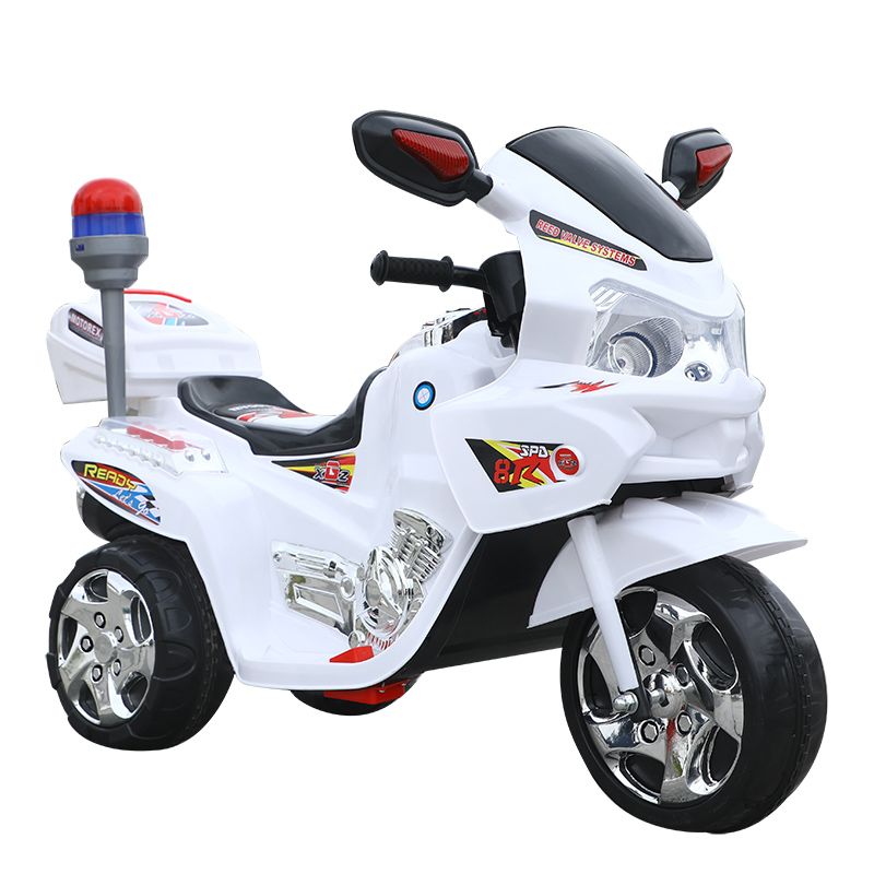 经典款儿童电动摩托车三轮稳定1-8岁灯光音乐电动车男女玩具车可坐人博鸿电摩详情图5