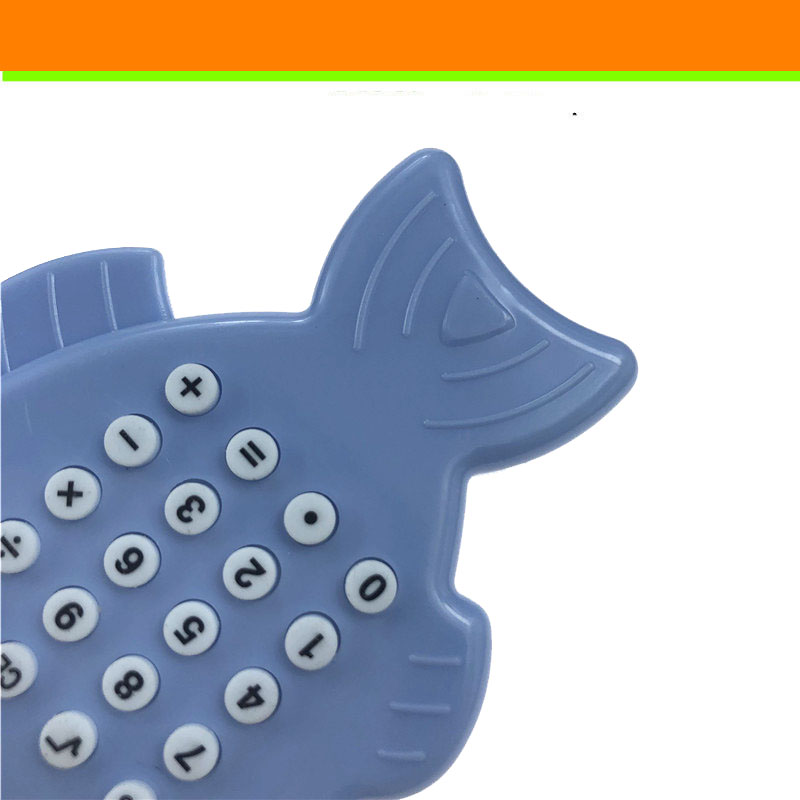 挂件计算器迷你小计算器 可爱小鱼造型 8位数显示文具配套计算机详情10