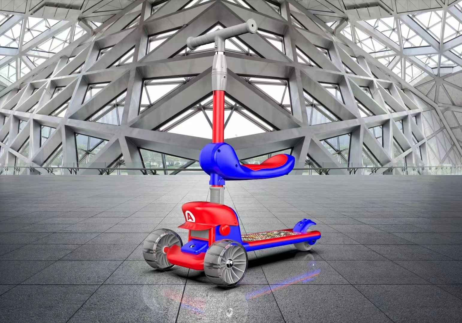 Children's scooter scooter with lights toy children's scooter three in one skateboard five in one children's scooter 218