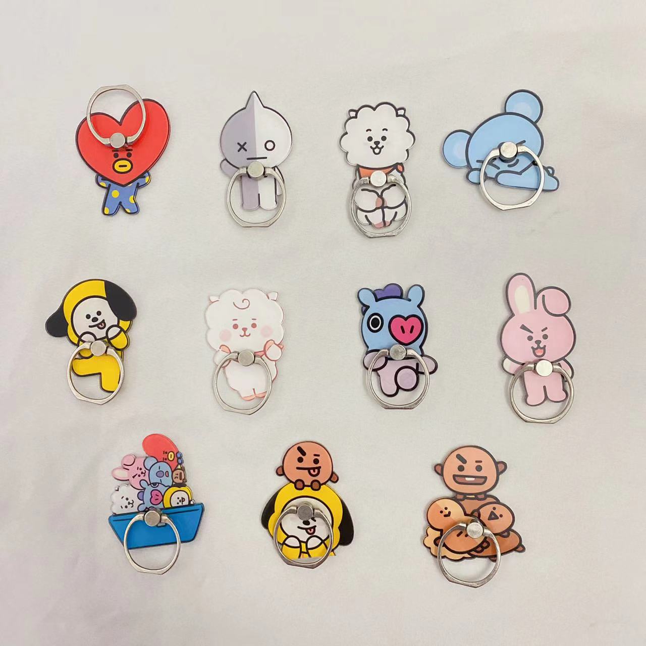 Customized cartoon acrylic mobile phone ring buckle brackets with printed logos and cartoon gifts based on your provided pictures. Factory direct sales pic 6