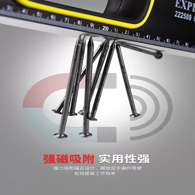 开拓水平尺高精度平水尺实心磁性迷你水平尺小家用装修平衡尺靠尺详情5